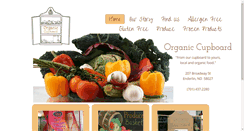 Desktop Screenshot of organiccupboard.com